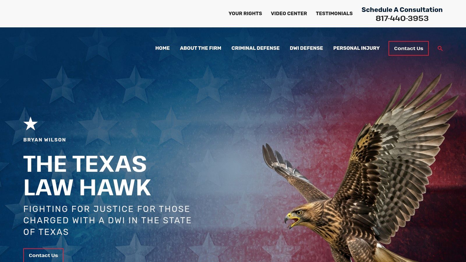 Bryan E. Wilson, “The Texas Law Hawk”