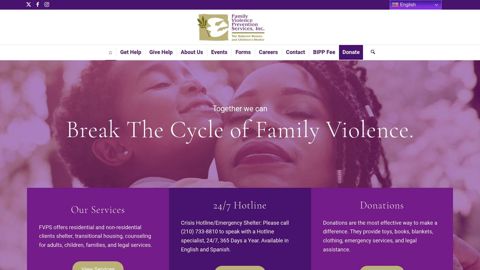 Family Violence Prevention Services (FVPS) – The Battered Women & Children’s Shelter