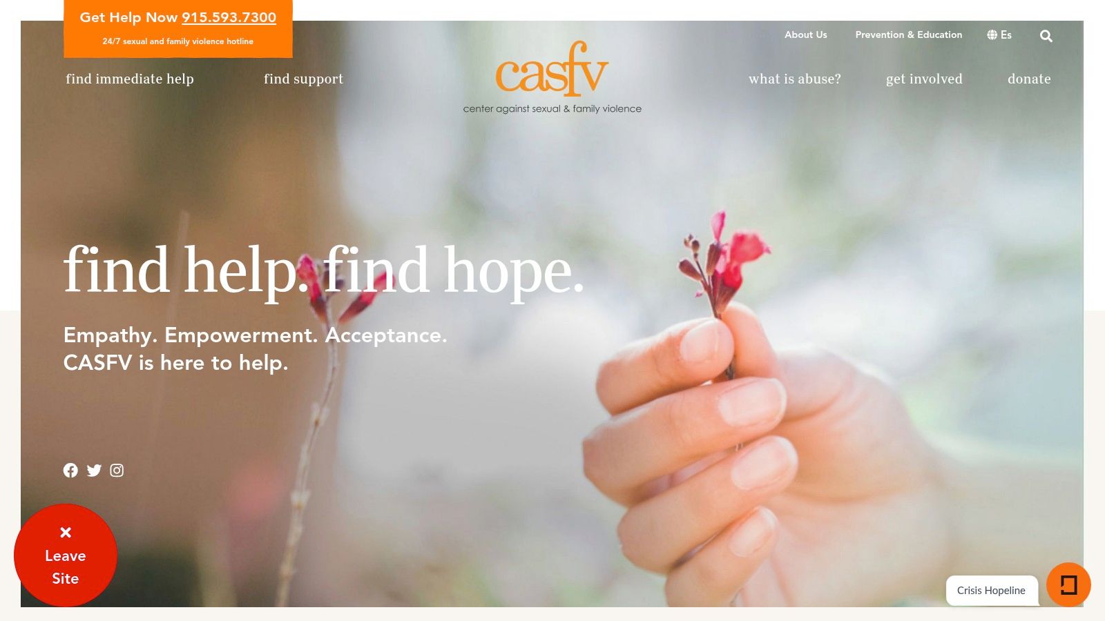 Center Against Sexual & Family Violence (CASFV)