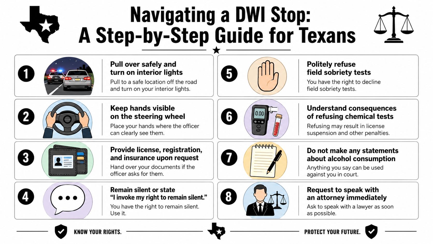 How to Interact with Police During a Texas DWI Stop